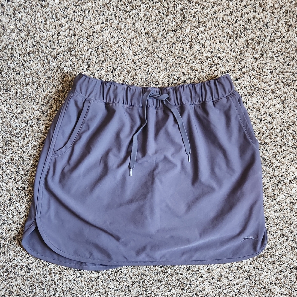 Slazenger Gray Golf Skirt Small Athletic Stretchy Pockets Built In Shorts Tech